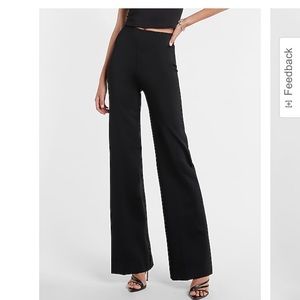 NWT Body Contour Super High Waisted Wide Leg Pant With Built-In Shapewear